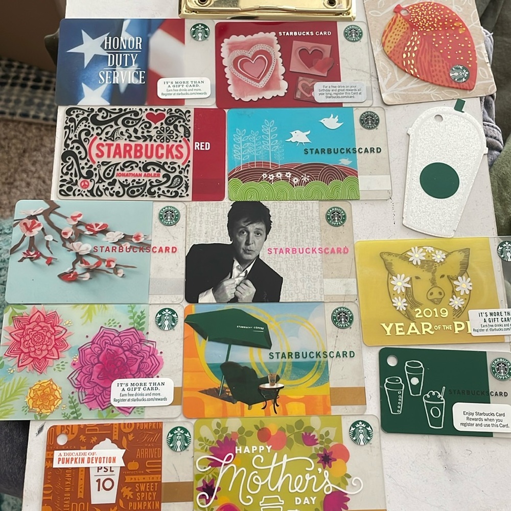 Starbucks gift cards no cash on cards